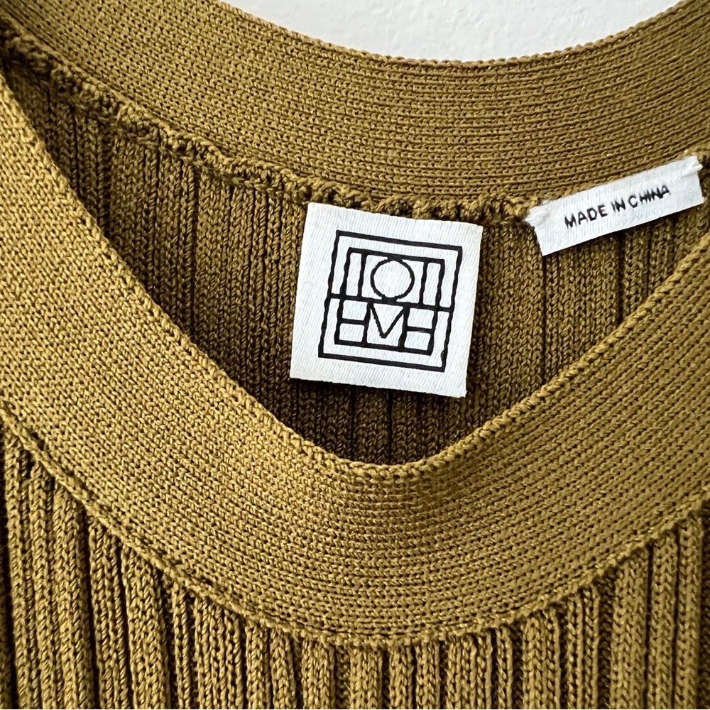 TOTEME seamless rib tank dress olive - Picture 6 of 10